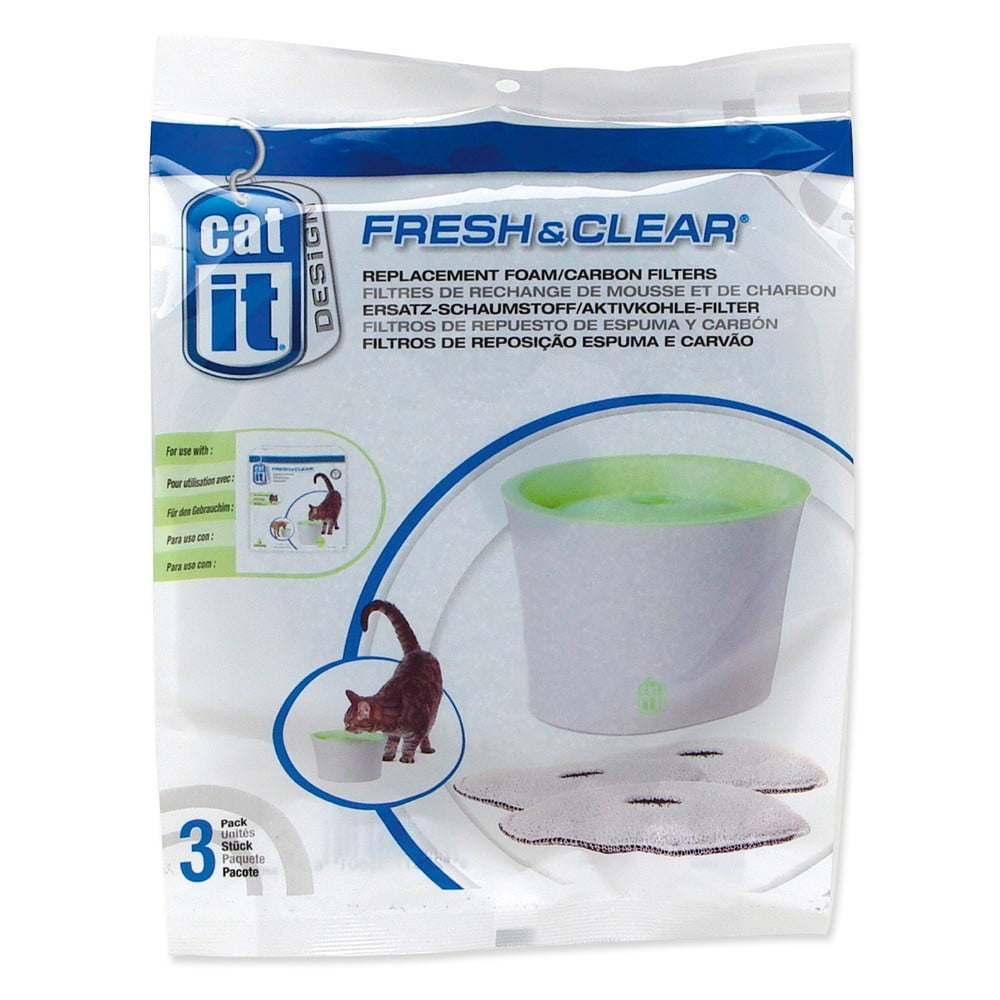 Szűrő szett itatókútba macskáknak 3 db-os  Catit Fresh&Clear – Plaček Pet Products