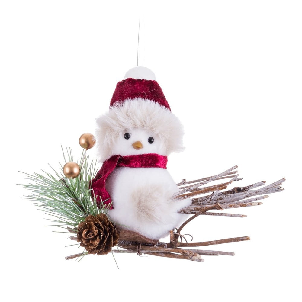 Textil karácsonyfadísz 13 cm Bird – Casa Selección