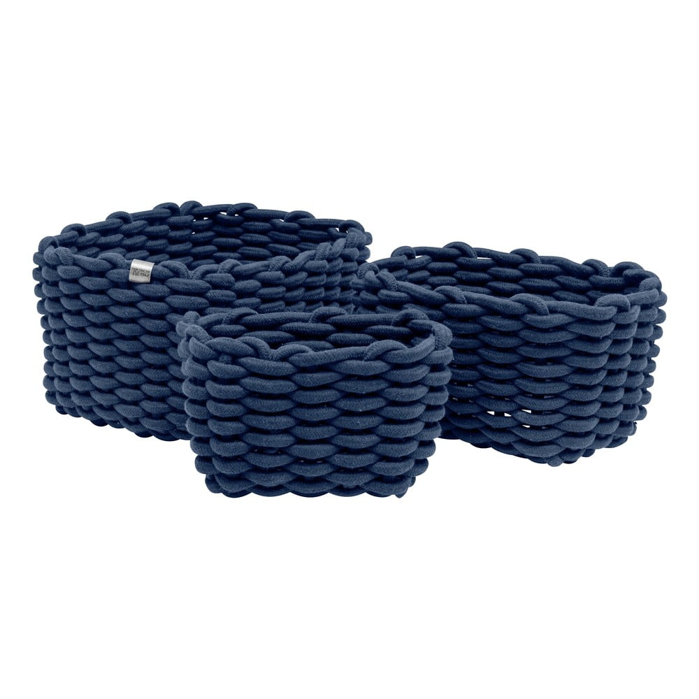 Textil tárolókosár szett 3 db-os 30x25x19 cm Tom Tailor – Wenko