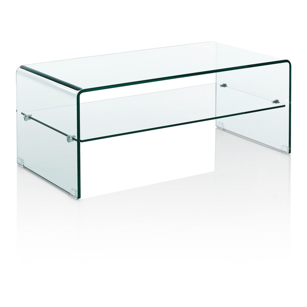 Üveg dohányzóasztal 50x100 cm Cristal Evo – Tomasucci