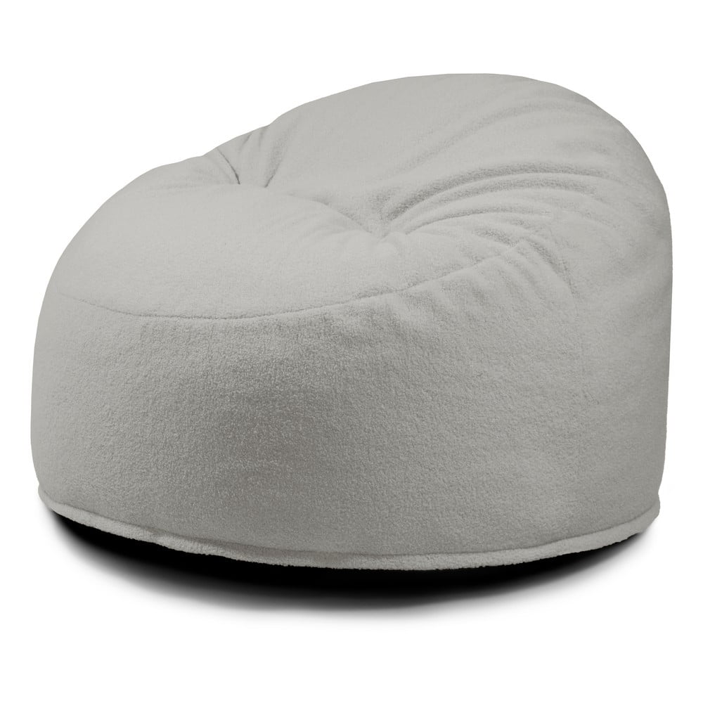 Világosszürke buklé gyerek babzsákfotel Om 85 – SLOWDOWN