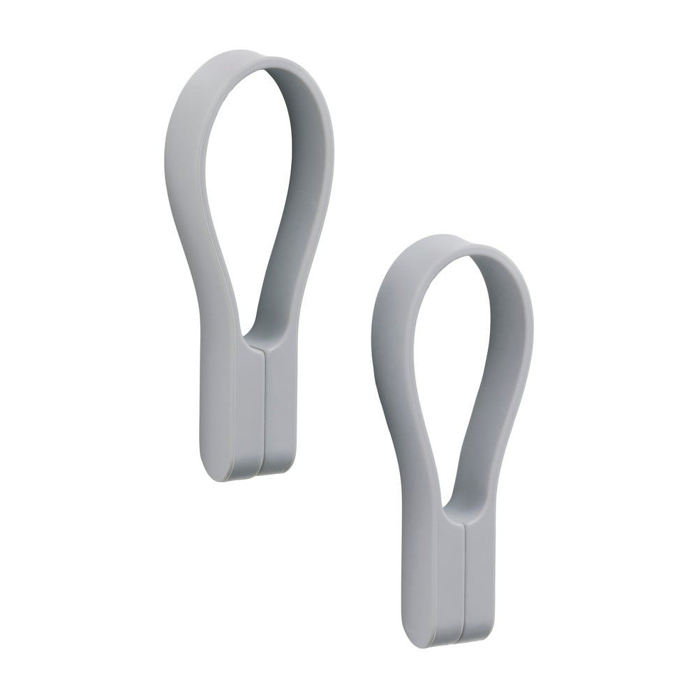 Világosszürke szilikon akasztó szett 2 db-os Loop – Zone