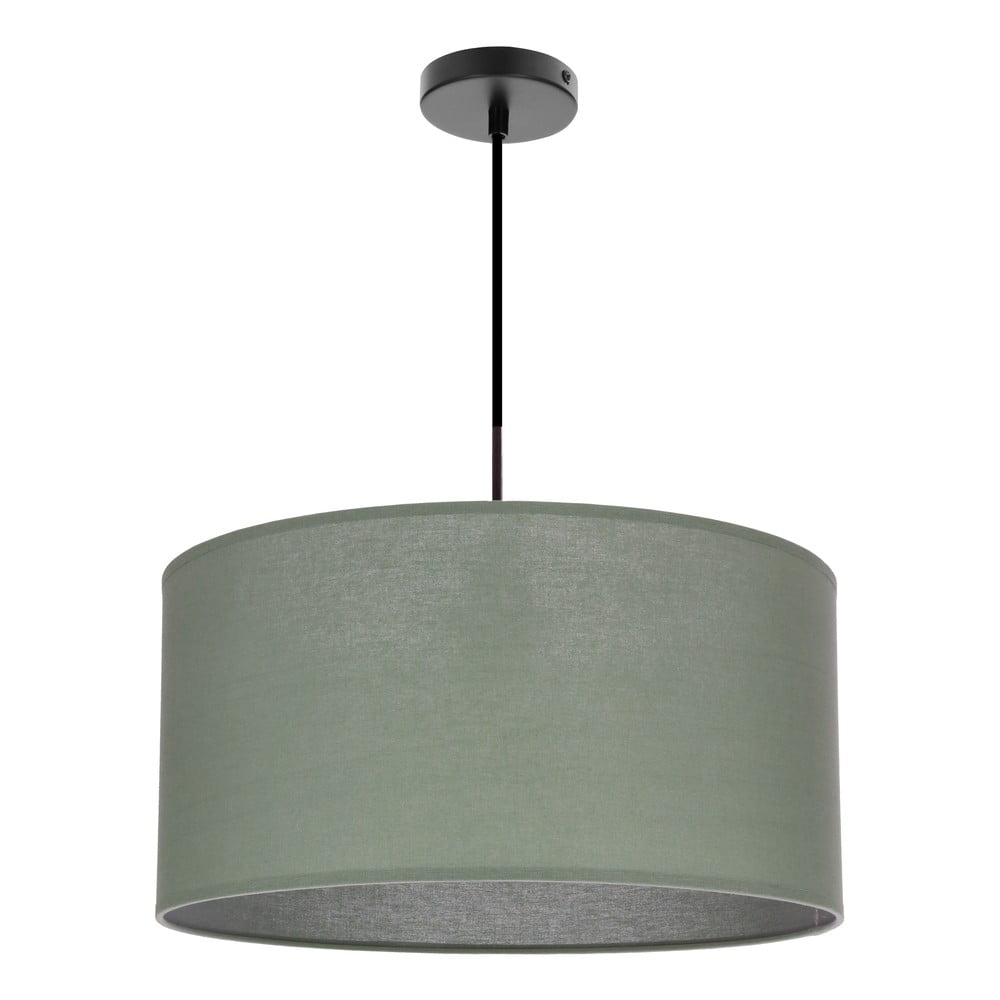 Zöld függőlámpa textil búrával ø 40 cm Shanti – Candellux Lighting