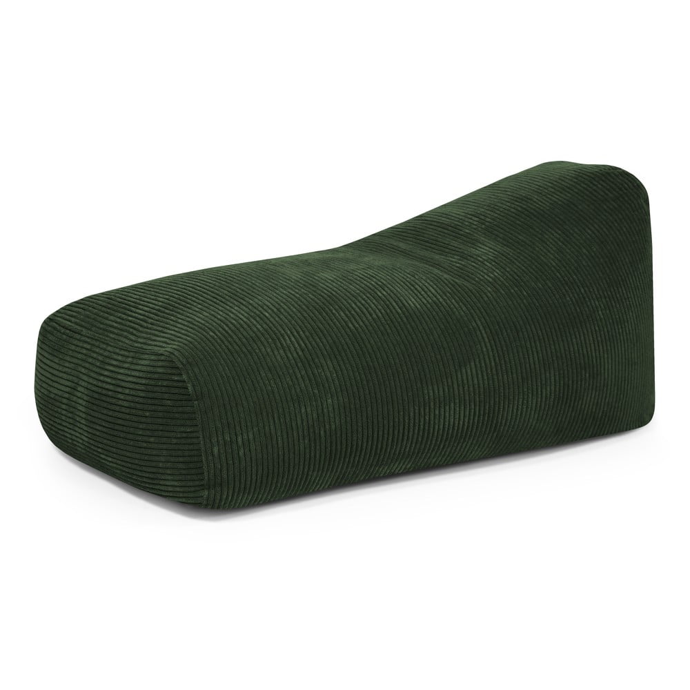 Zöld kordbársony babzsákfotel Snug 130 – SLOWDOWN