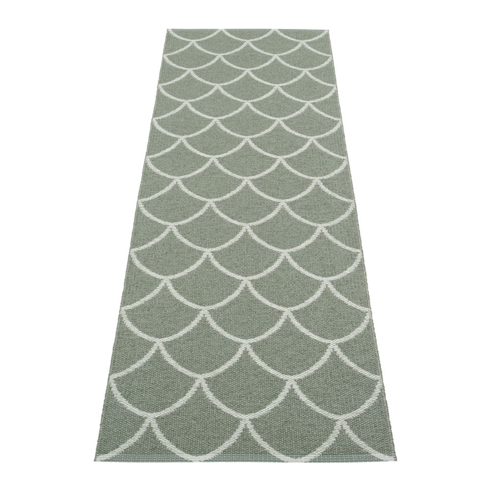 Zöld kültéri-beltéri futószőnyeg 70x225 cm Kotte Army Sage – Pappelina